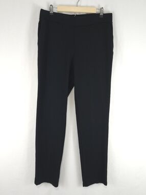 J. Jill PureJill Women's Black Affinity French Terry Slim Leg Pant Size M Tall